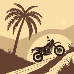 motorcycle on the beach