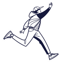 hockey player silhouette