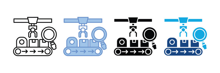 Inspection Icon Set Multiple Style Collection
