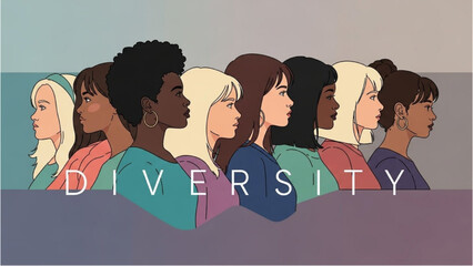 Diverse group of people standing together in unity and solidarity