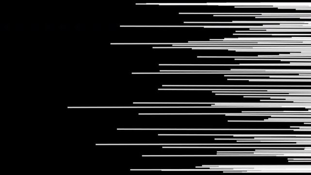 Electrically charged white interference signals pulsate across black overlay