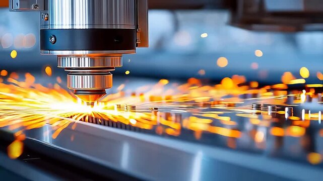 Metal cutting with sparks