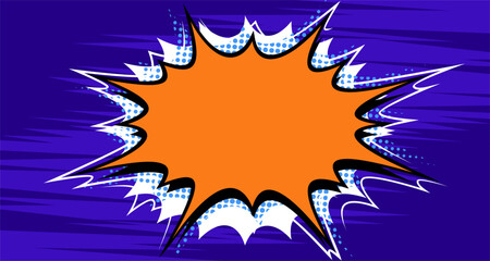 Cartoon comic pop art explosion background for text and image © fika