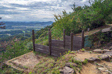 岡山 鬼ノ城 東門跡の風景