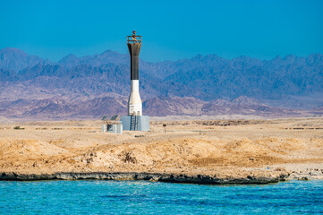 lighthouse on the sea