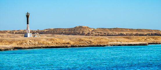lighthouse on the sea