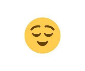 3D happy yellow smiley face icon with a cheerful smiling expression for fun and friendly design use