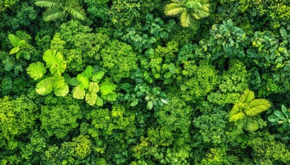 Lush green foliage canopy