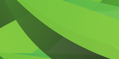 Modern Green creative wave business banner illustration background