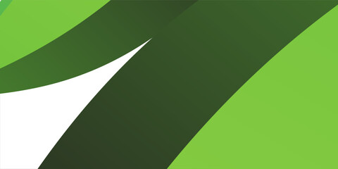 Modern Green creative wave business banner illustration background