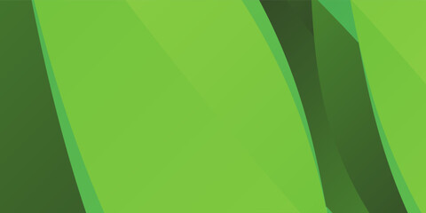Modern Green creative wave business banner illustration background