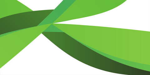 Modern Green creative wave business banner illustration background