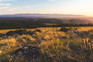Soft Summer Lighting On Rocky Ridge