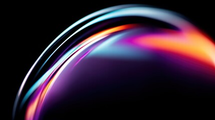 A vibrant abstract composition of colorful waves and dynamic light.