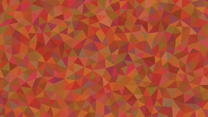 Obraz premium Vibrant Geometric Polygonal Background in Warm Tones of Red Orange and Brown abstract pattern