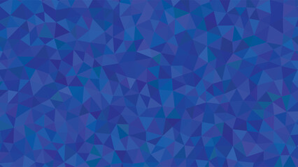 Abstract geometric pattern with shades of blue and purple triangles creating a dynamic background