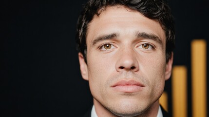 Fototapeta premium Investment strategies for wealth growth in business analyzing financial trends professional portrait corporate environment