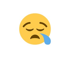 3d sad smiley face with expression