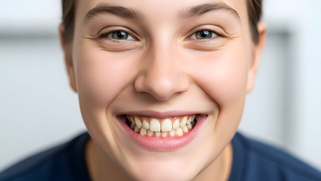 Cute cartoon smile with buck tooth character conveying humor and playful personality