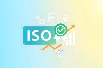 ISO Certification Approval Icon With Quality Management Concept