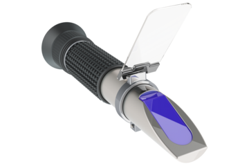 Refractometer, transparent background