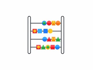 カラフルな知育玩具　そろばん おもちゃ