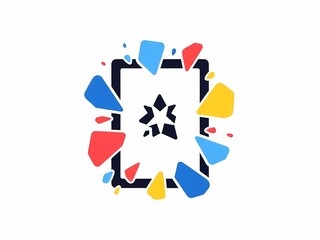 デジタルタブレット デザイン 白背景 イラスト