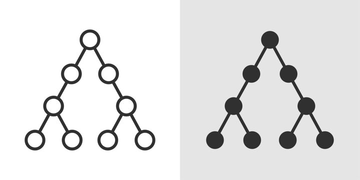 Decision Tree Icon representing logical branching, data-driven decisions, analytics, and process modeling in business or technology contexts.