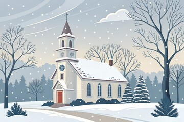 clean-vector-church-exterior-with-winter-season