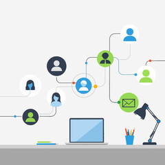 Connected User Network Flowing Across Digital Workspace