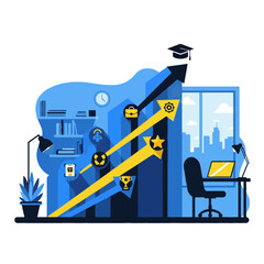 Career Development Path Leading to Success