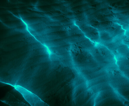 dark teal sea underwater view