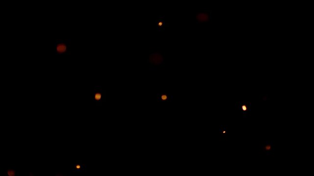 Embers, Particle Stock Footage Use Black Background