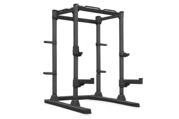 Workout power rack equipment gym in transparent background isolated