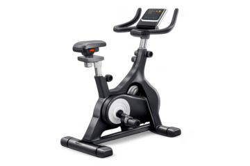 Exercise bike isolated with transparent background studio shot render