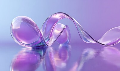 Purple glass beads and round balls on a pink background create a heart-inspired fashion illustration for wedding decoration and vector art design