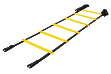 Agility ladder exercise equipment on transparent background image.