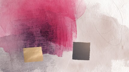 Abstract Art With Colors and Shapes on Paper