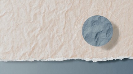 Soft Paper Texture With Round Shape and Blue Color