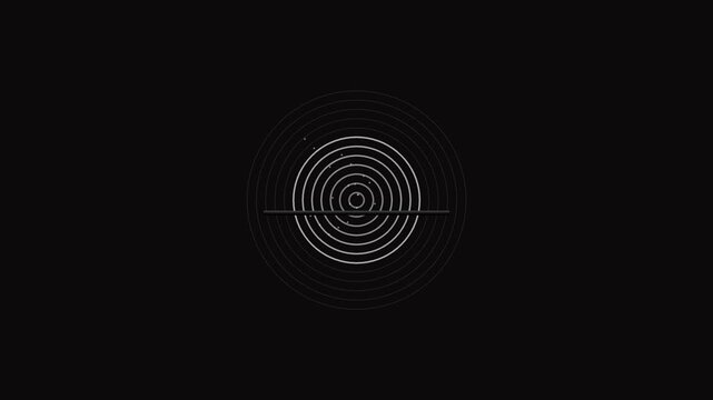 Design features a circular progress bar with concentric circles that serve as a loading indicator. Useful tool for video creators to enhance their content.
