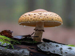 Close Up View Wild Wood Fungus