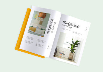 Editable Magazine Mockup PSD Template