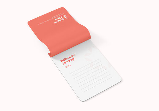Realistic Notepad Mockup PSD