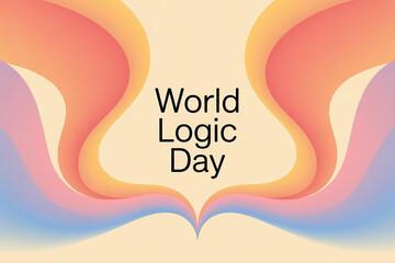 Fototapeta premium Vibrant World Logic Day celebration with colorful abstract design