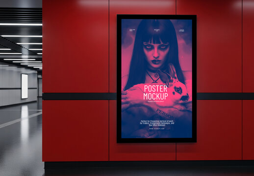 Cinematic Horror Movie Poster Mockup