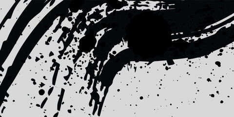 Brush strokes texture. Black Brush strokes isolated on white background. splash good nice