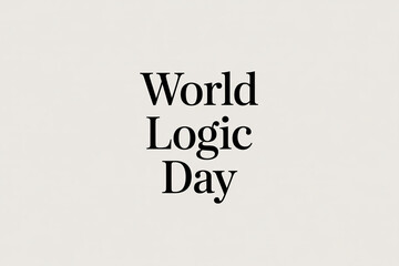Celebrating World Logic Day with thoughtful contemplation and reasoning