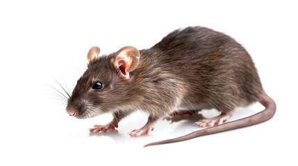 rat isolated on white background