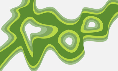 Abstract background with green and white lines.