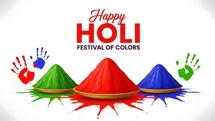 Vibrant holi festival of colors celebration